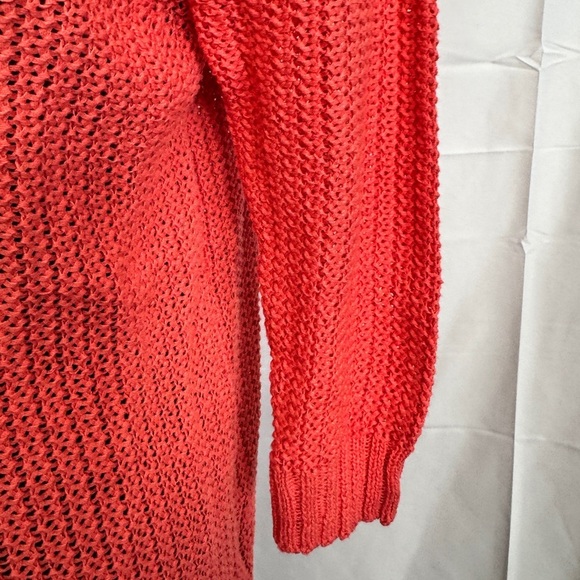 Kenneth Cole Linen Cotton Blend Cardigan Coral - Picture 7 of 10